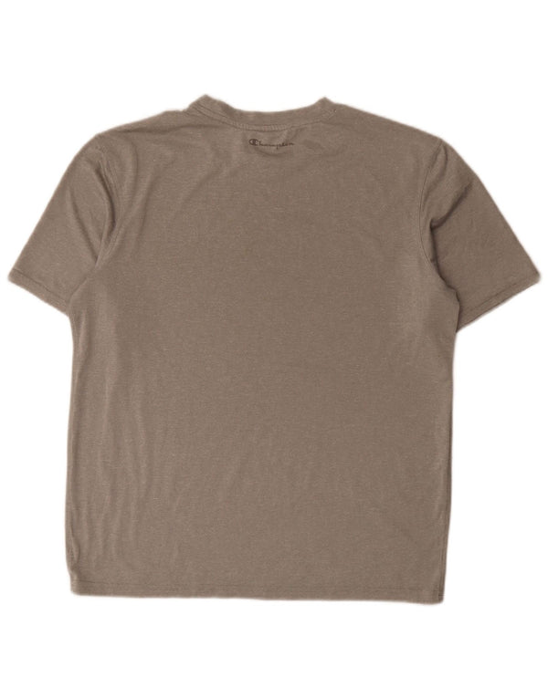 Champion Herre T-Shirt Top Medium Grå Polyester