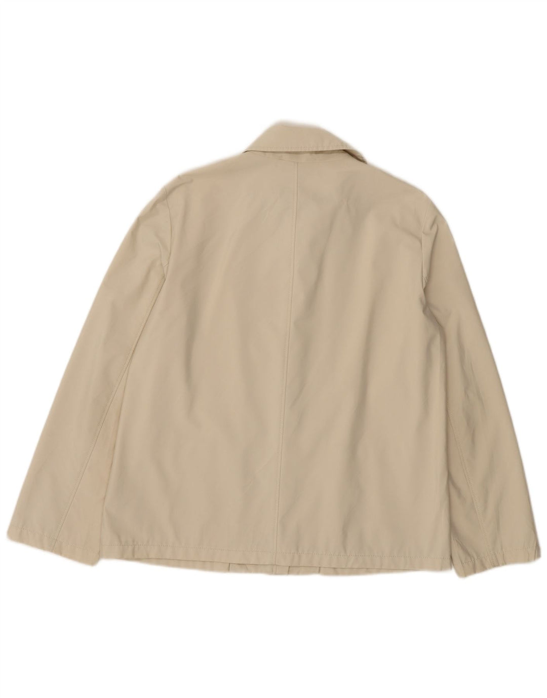 Trussardi Jeans Womens Bomber Jacket IT 46 Large Beige Cotton