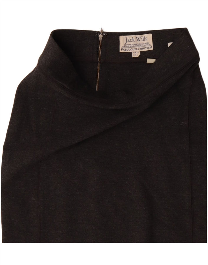 JACK WILLS Womens Mini Skirt UK 10 Small W26  Grey Viscose