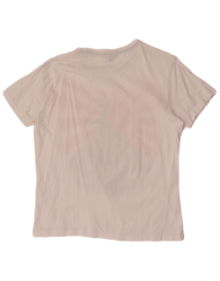 Cesare Paciotti T-shirt graphique pour homme XL Blanc