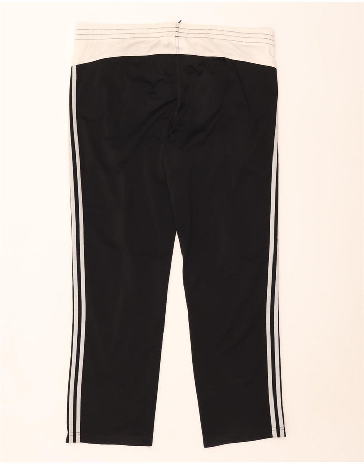 Adidas Mens Tracksuit Trousers UK 40/42 Medium Black Colourblock Polyester