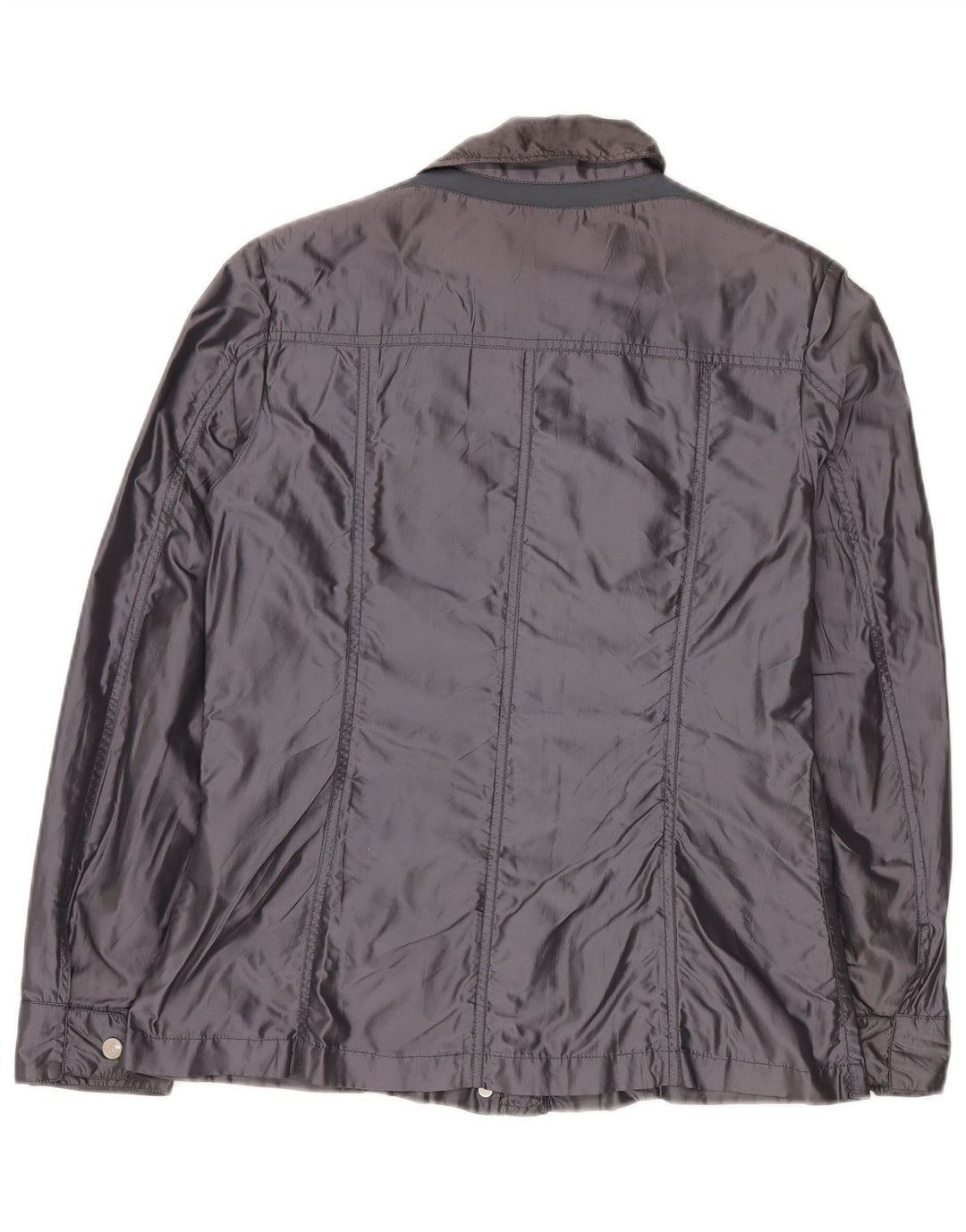 Geox Giacca Utility Oversize da Donna UK 10 Small Blu Navy in poliammide
