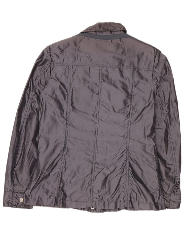 Geox Giacca Utility Oversize da Donna UK 10 Small Blu Navy in poliammide