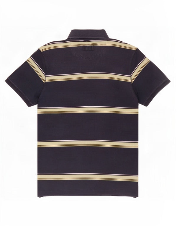 Fat Face Polo Homme Large Bleu Marine Rayé Coton