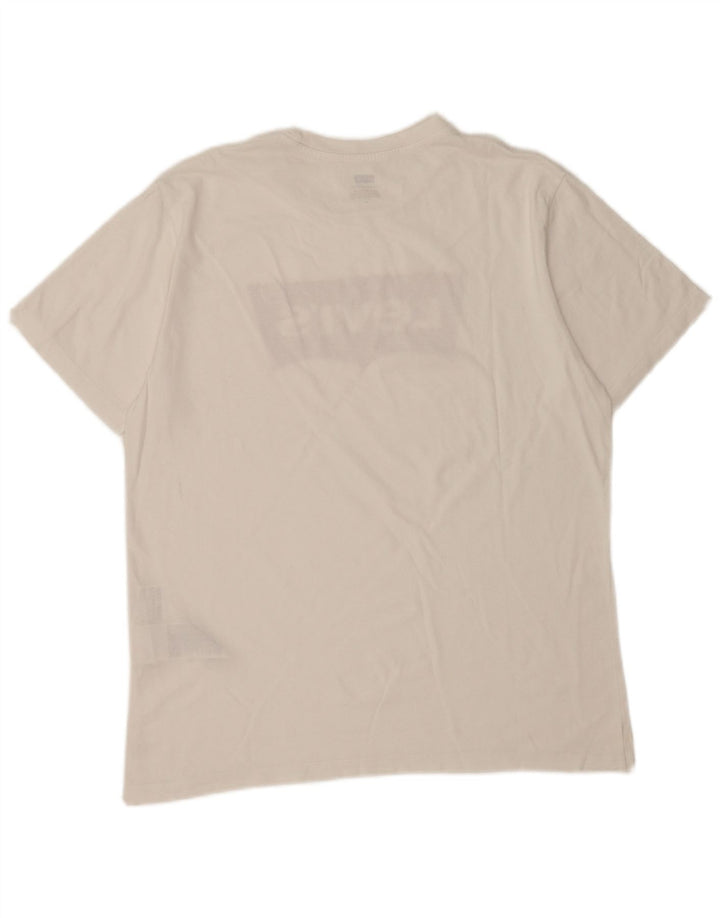 Levi's Mens Graphic T-Shirt Top Medium White Cotton