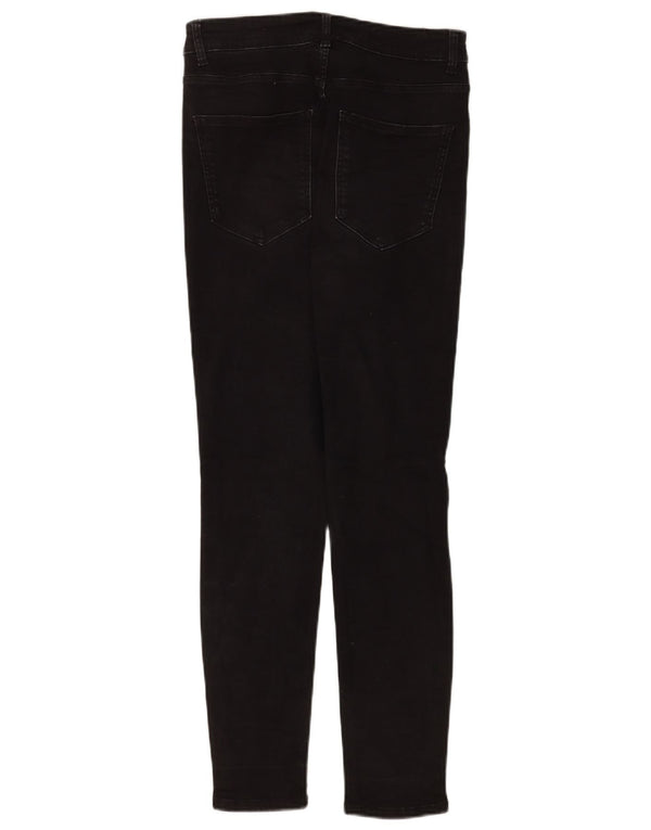 Zara Damen Skinny Jeans EU 40 Medium W30 L27 Schwarze Baumwolle