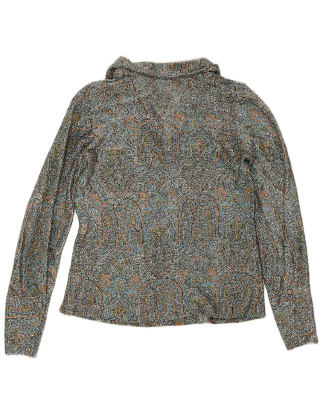 Vintage Womens Shirt Blouse IT 46 Large Multicoloured Paisley