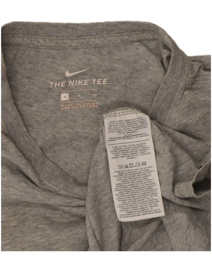 Nike Mens T-Shirt Top Small Grey Flecked Cotton