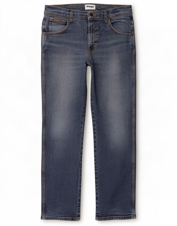 Мужские прямые джинсы Wrangler Texas W32 L30, синий хлопок