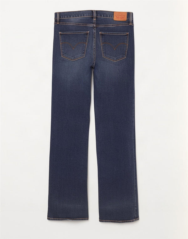 Levi's Damen 314 Shaping Straight Jeans W30 L31 Blaue Baumwolle