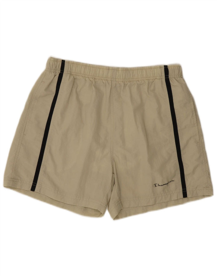Pantaloncini da bagno da uomo Champion Large Beige