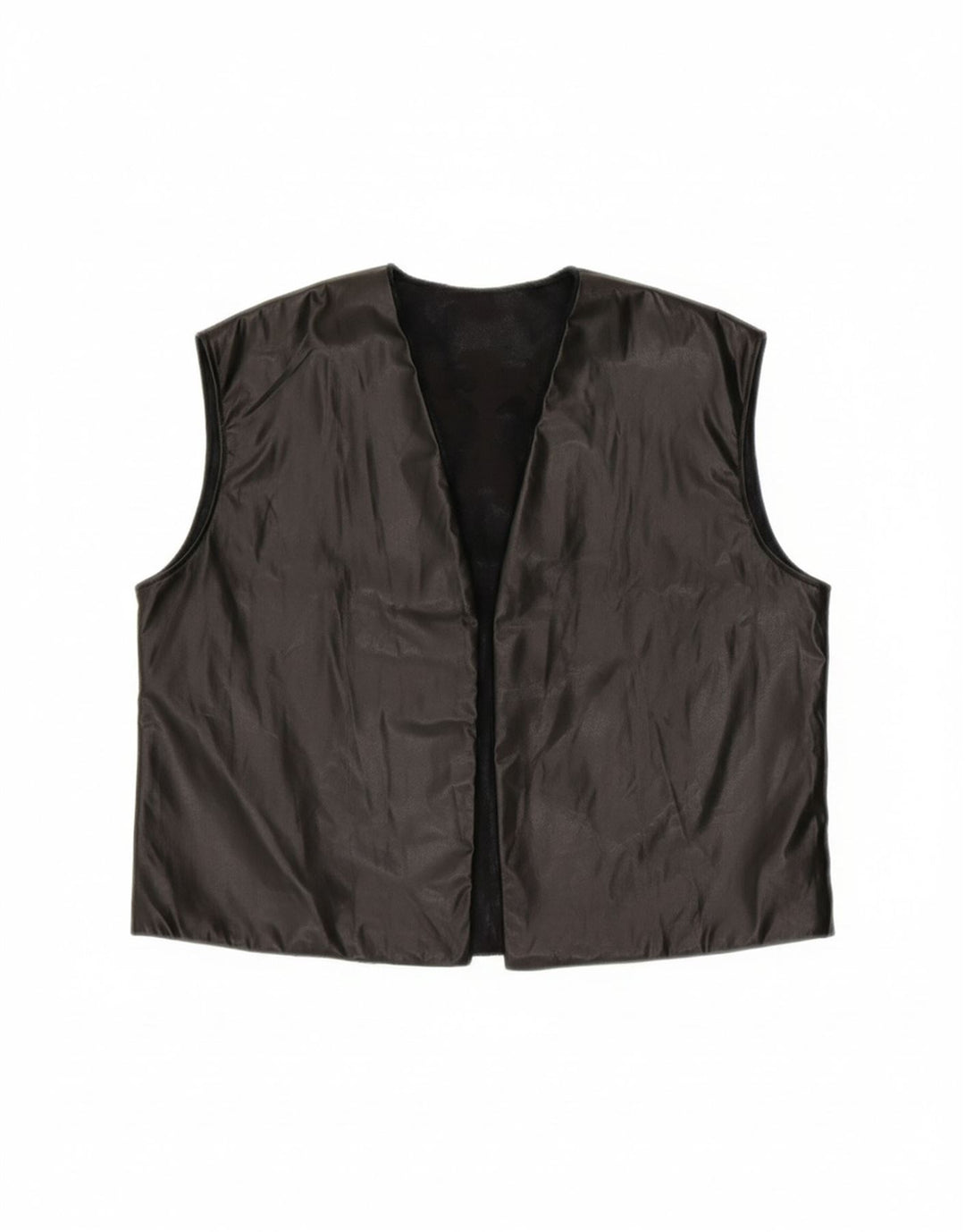 VINTAGE Womens OPEN Waistcoat UK 18 XL Black Vintage Vintage and Second-Hand Vintage from Messina Hembry 