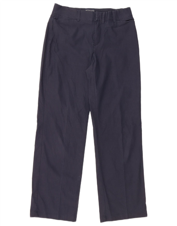Dockers Womens Stretch Casual Trousers US 6 Medium W30 L29 Navy Blue