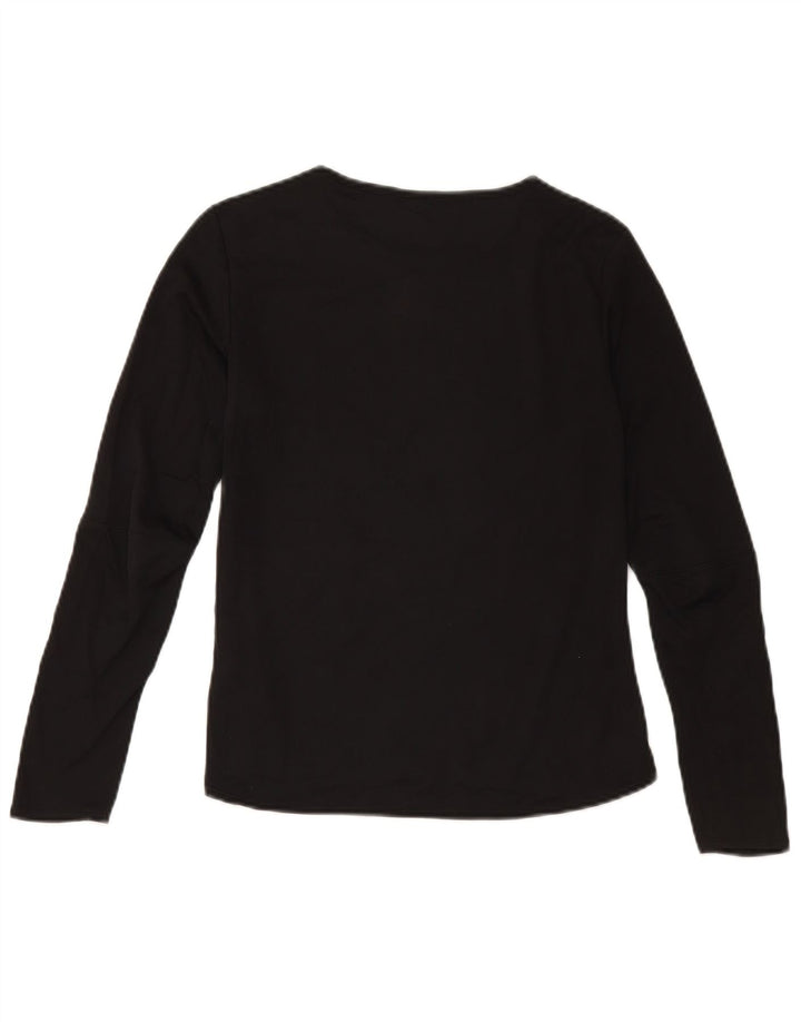 Adidas Womens Climacool Top Long Sleeve UK 8/10 Small Black Polyester