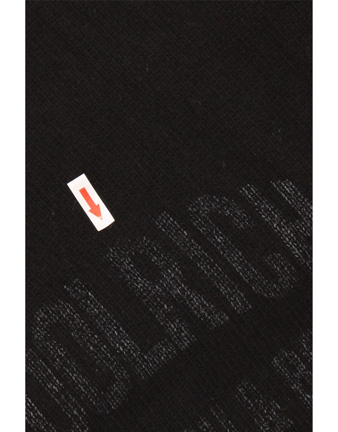 Woolrich Mens Graphic Crew Neck Jumper Sweater XL Black Wool