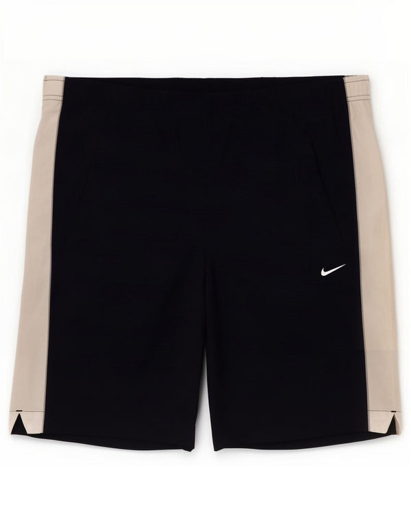 Pantaloncini sportivi Nike da uomo piccoli in nylon color block blu navy