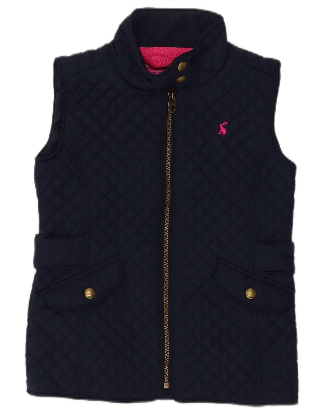 Joules Steppweste für Mädchen, 7–8 Jahre, marineblaues Polyester