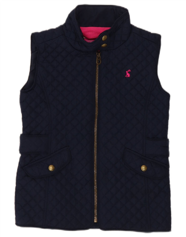 Joules Steppweste für Mädchen, 7–8 Jahre, marineblaues Polyester