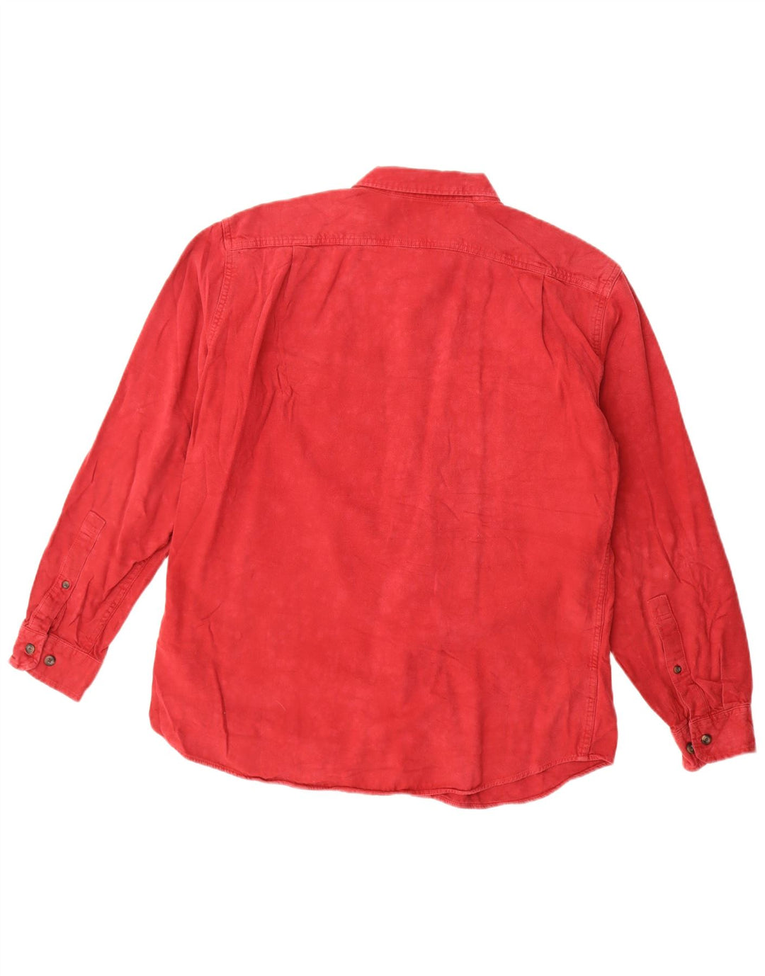 Męska koszula flanelowa Eddie Bauer, bawełniana, w kolorze średnio czerwonym