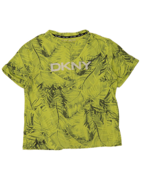 Dkny Mens Graphic T-Shirt Top Medium Green Floral