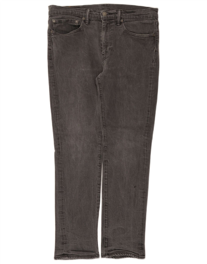 Мужские узкие джинсы Levi's W34 L30 Серые хлопковые