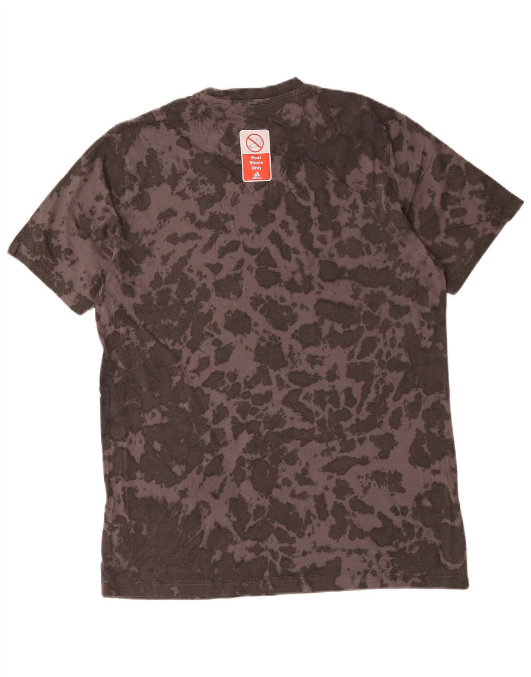 Adidas Mens T-Shirt Top Medium Grey Tie Dye Cotton
