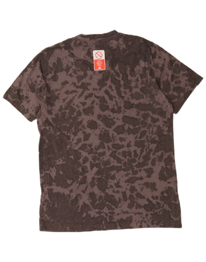 Adidas Mens T-Shirt Top Medium Grey Tie Dye Cotton