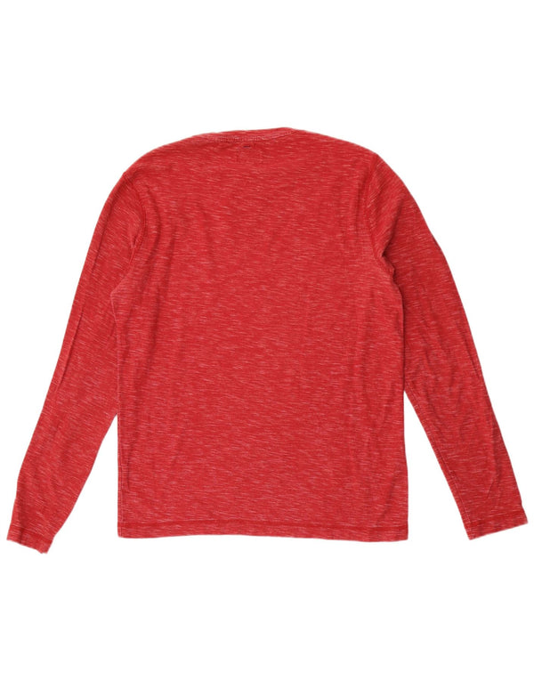 Jack Wills Herre Top Langærmet Lille Rød Flecked Bomuld