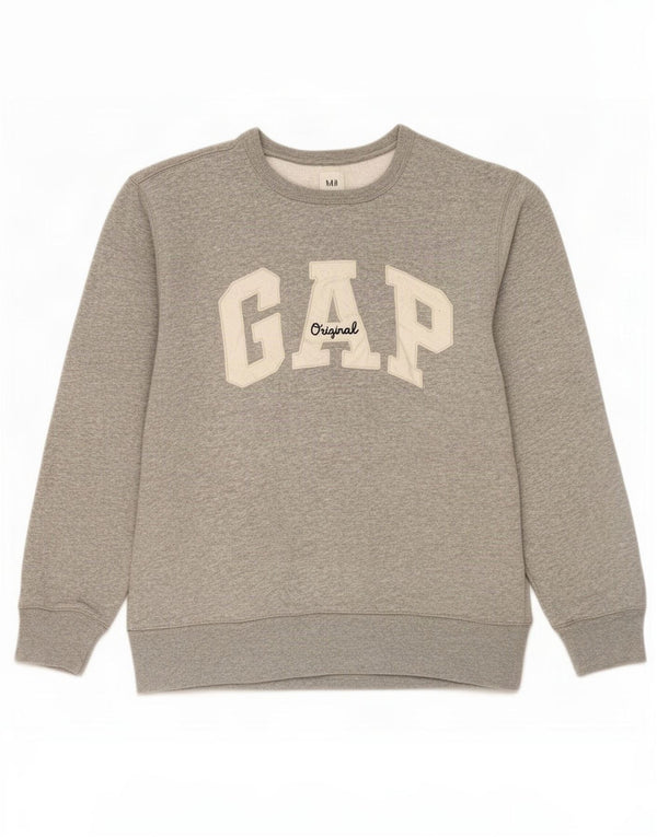 Gap Womens Graphic Sweatshirt Jumper UK 14 Medium Grey