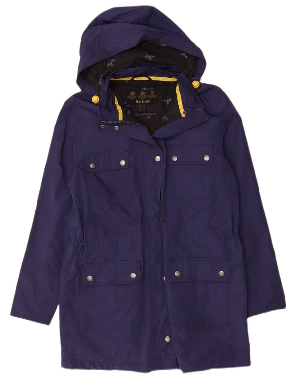 Barbour Damen-Windbreaker-Mantel mit Kapuze, UK 12, mittleres Marineblau