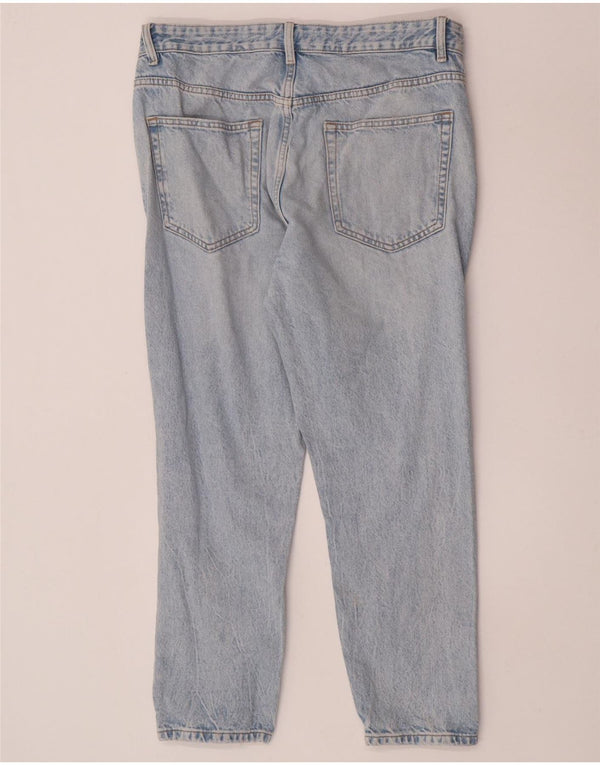 Zara Ανδρικό Cropped Tapered Jeans EU 44 Large W34 L26 Blue Cotton