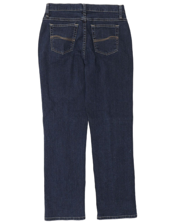 Lee Damen Straight Jeans US 8 Medium W28 L30 Marineblaue Baumwolle