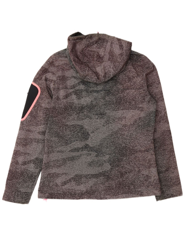 Maglione con cappuccio e zip da donna New Balance UK 14 Grigio medio mimetico