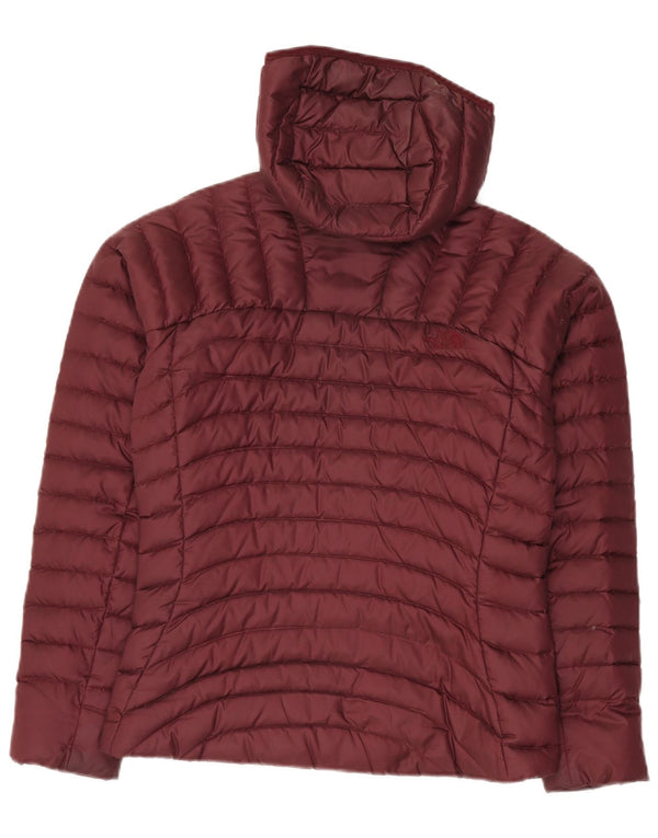 The North Face γυναικείο μπουφάν με κουκούλα με επένδυση UK 10 Small Burgundy Nylon