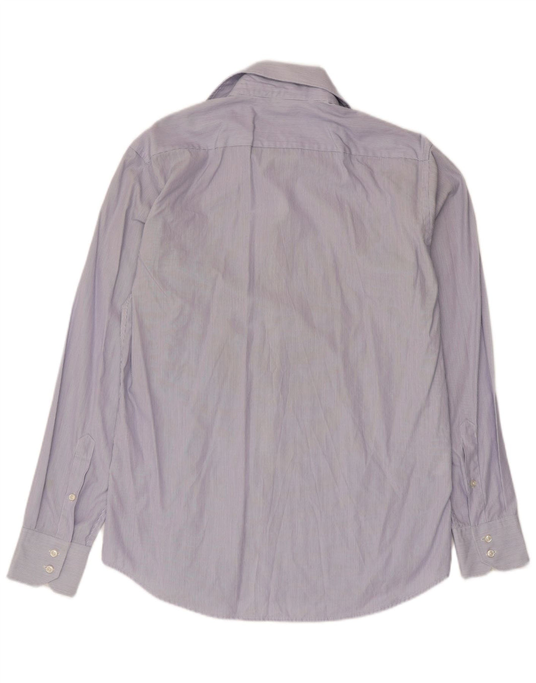 Hugo Boss Mens Regular Fit Shirt Size 39 15 1/2 Medium Blue Pinstripe