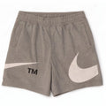 Nike Herren-Sportshorts mit Grafik, mittelgraue Baumwolle