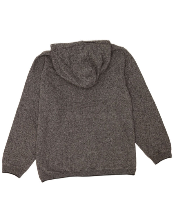 Champion Herre Regular Fit Hoodie Jumper Large Grå Flecked