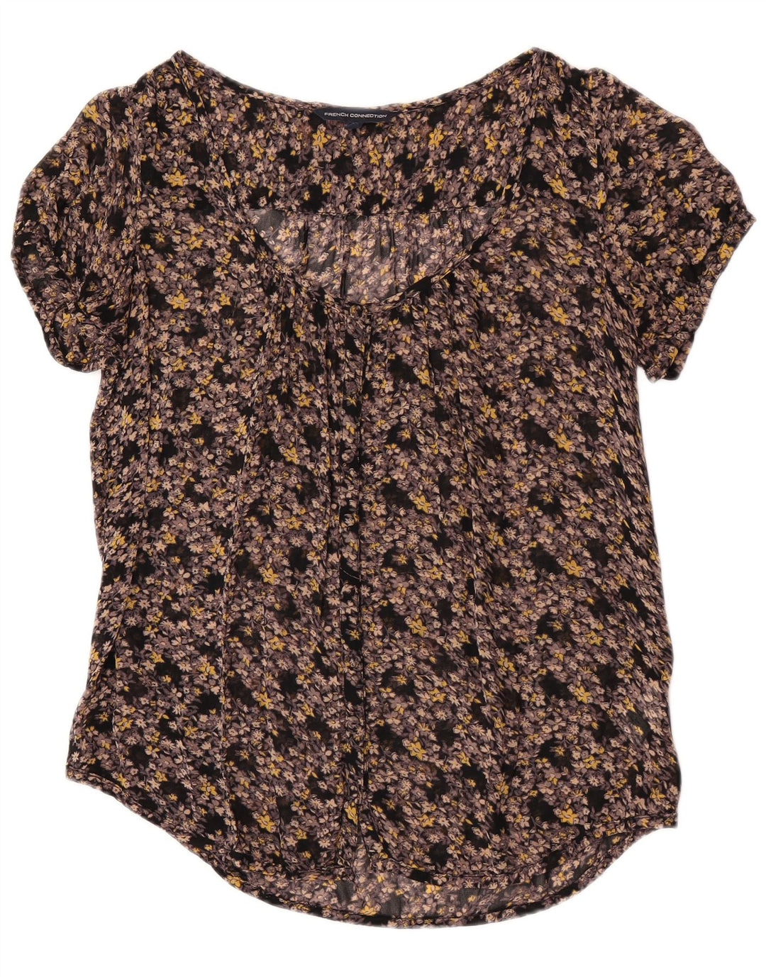 Camicetta trasparente da donna French Connection UK 10 piccola multicolore