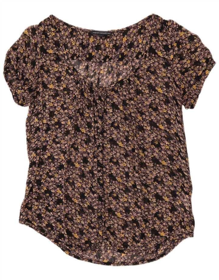 Camicetta trasparente da donna French Connection UK 10 piccola multicolore