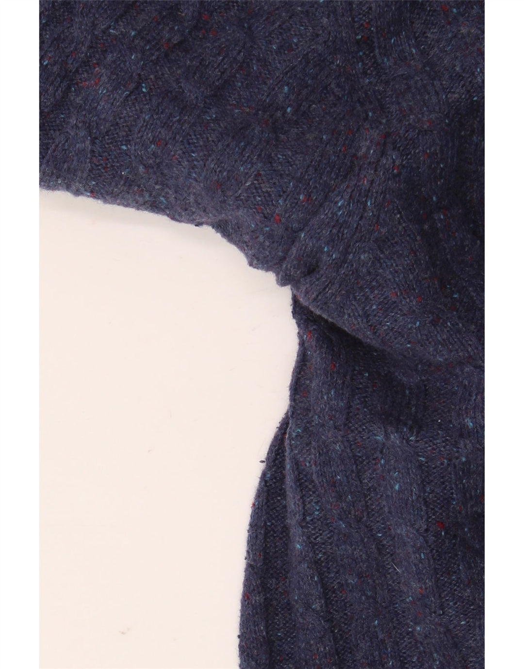 JACK WILLS Mens Crew Neck Jumper Sweater Large Navy Blue Flecked