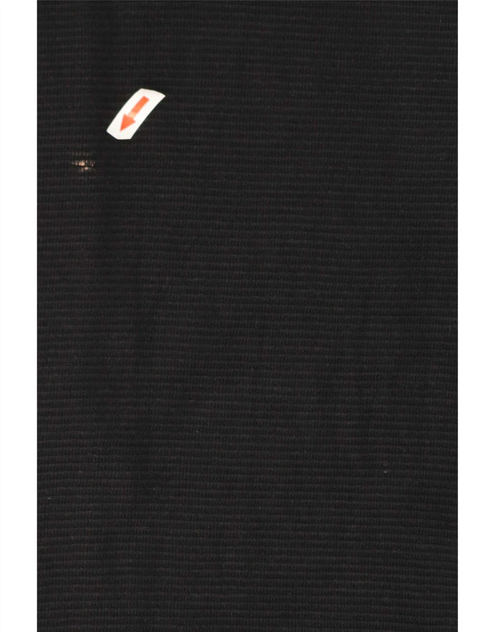 PIAZZA ITALIA Mens Regular Fit Zip Hoodie Sweater Large Black