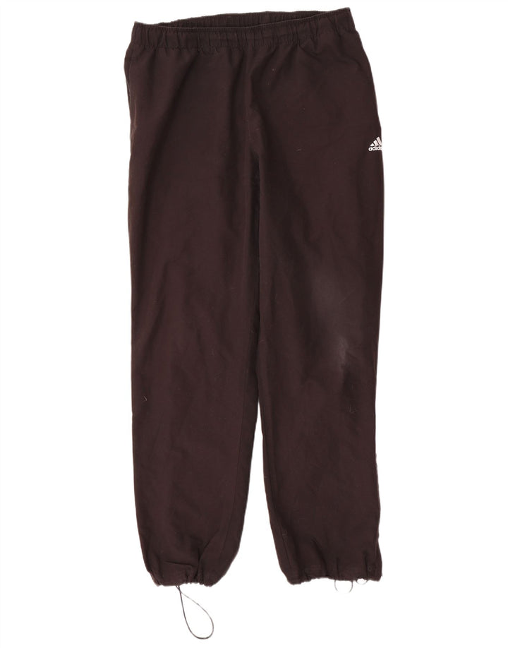 ADIDAS Mens Tracksuit Trousers Joggers Large  Black Polyester