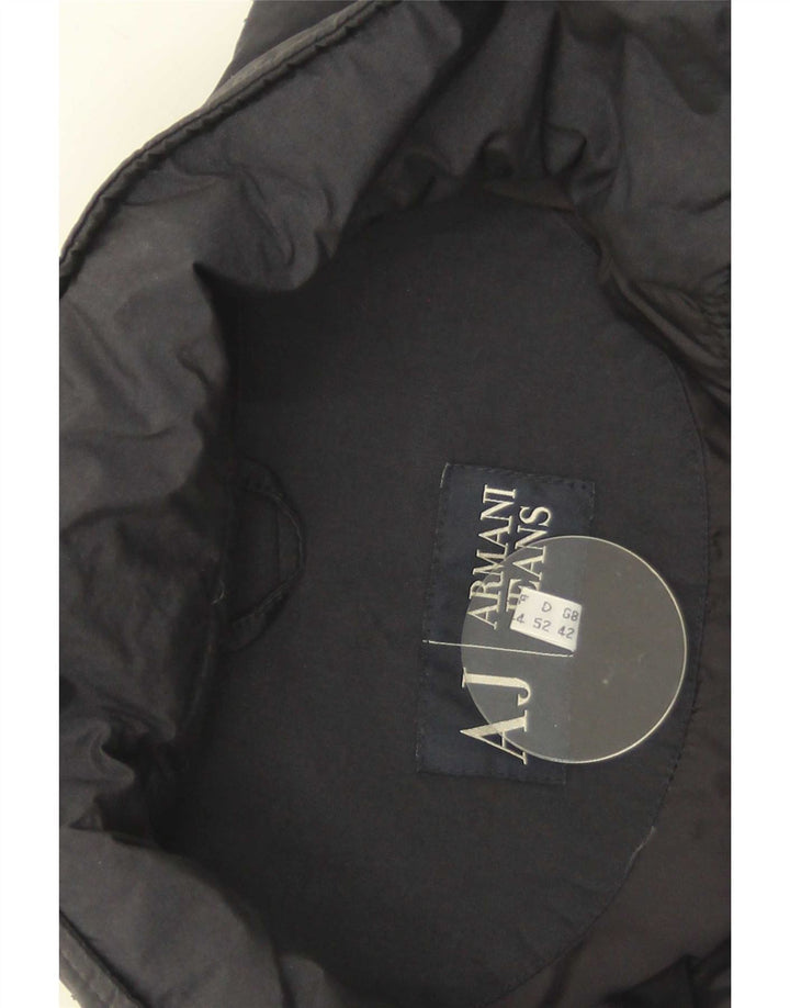 Męska ocieplana kurtka Armani Jeans UK 42 XL, czarny poliamid