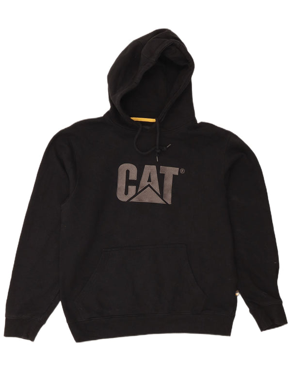 Jumper com capuz gráfico masculino CAT grande algodão preto