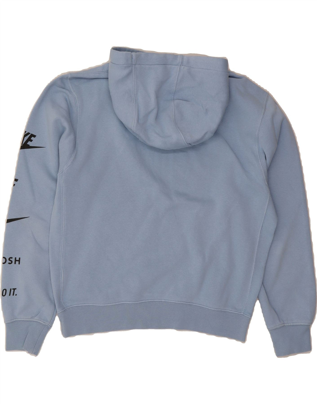 NIKE Mens Graphic Hoodie Jumper Small Blue Cotton Vintage Nike and Second-Hand Nike from Messina Hembry 