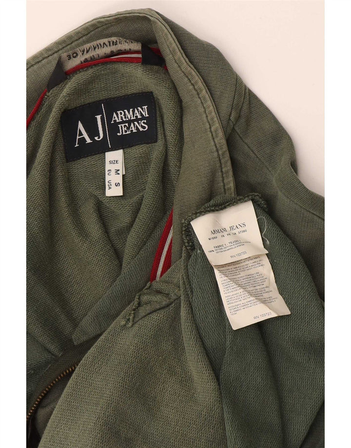 Giacca da tuta da uomo Armani Jeans in cotone verde medio