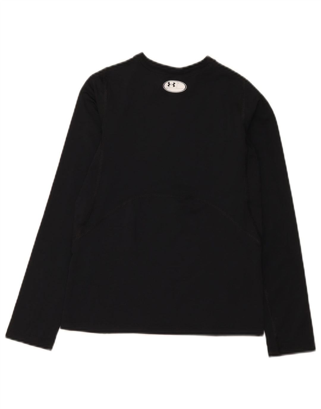 Under Armour Boys Heat Gear Top Long Sleeve 9-10 Years Medium Black