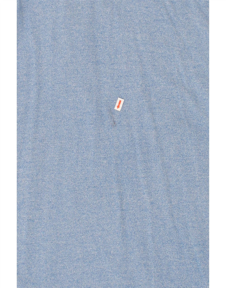 CHAMPION Mens Polo Shirt Medium Blue Flecked Cotton Vintage Champion and Second-Hand Champion from Messina Hembry 