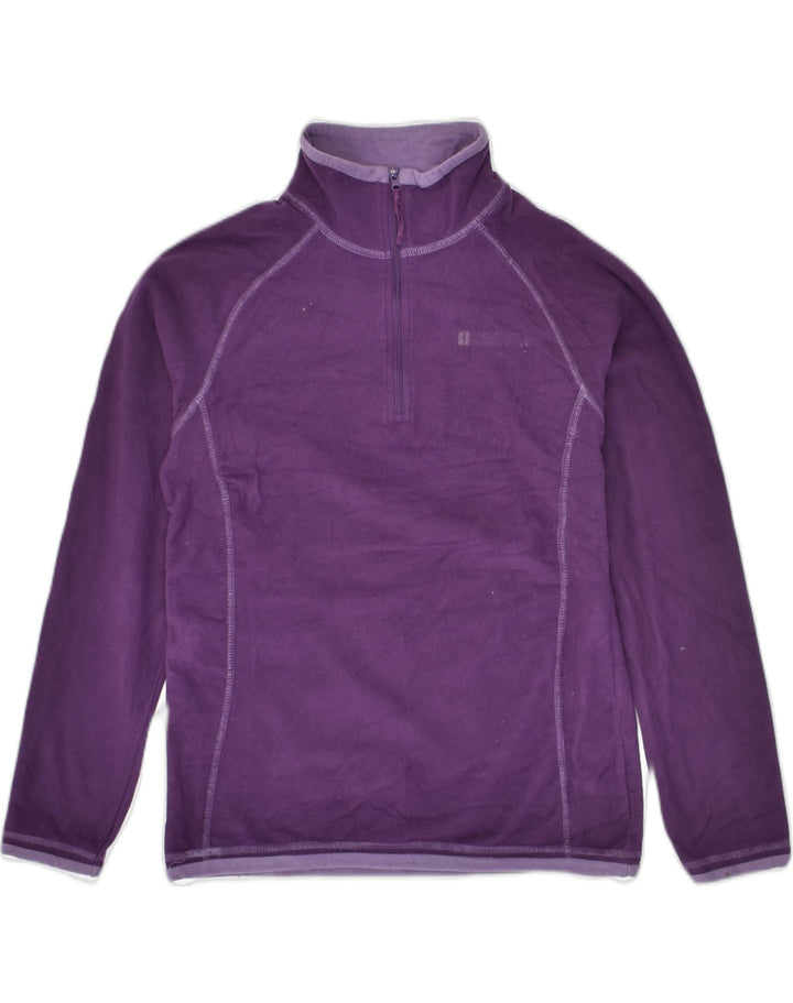 MOUNTAIN WAREHOUSE Womens Zip Neck Fleece Jumper UK 8 Small  Purple | Vintage Mountain Warehouse | Thrift | Second-Hand Mountain Warehouse | Used Clothing | Messina Hembry 