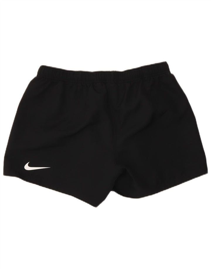 Nike Womens Graphic Sport Shorts UK 16 Large  Black Polyester